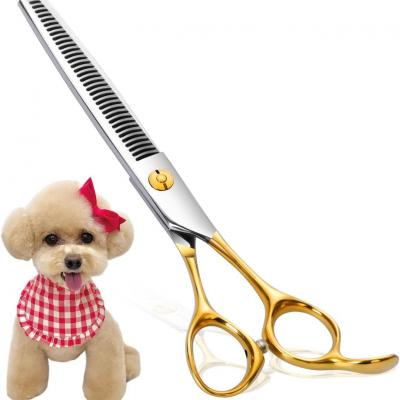 FO-01-C 9CR/440C/VG10 Dog Grooming Scissors Dog Hair Thinning Shears