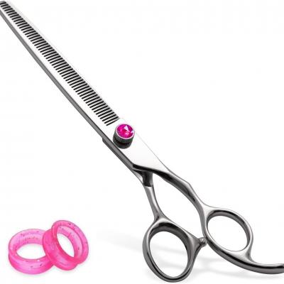 FO-02-C 9CR/440C/VG10 Dog Grooming Scissors Dog Hair Thinning Shears