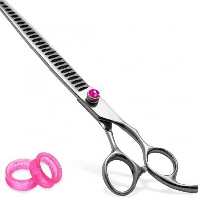 FO-02-D 9CR/440C/VG10 Dog Grooming Scissors Dog Hair Thinning Shears