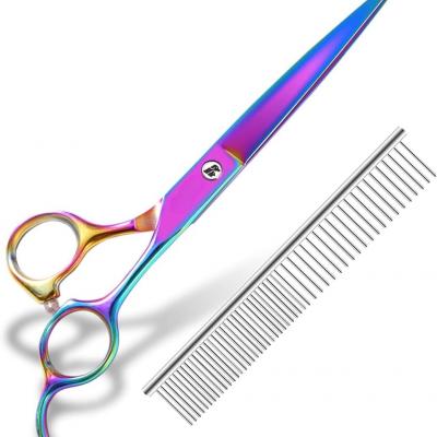 FO-09-A 9CR/440C/VG10 Dog Grooming Scissors Dog Hair Thinning Shears 