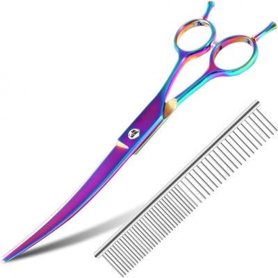 FO-19-B 9CR/440C/VG10 Dog Grooming Scissors Dog Hair Thinning Shears