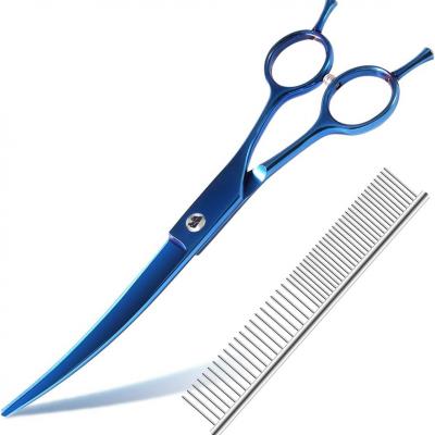 FO-21-B 9CR/440C/VG10 Dog Grooming Scissors Dog Hair Thinning Shears